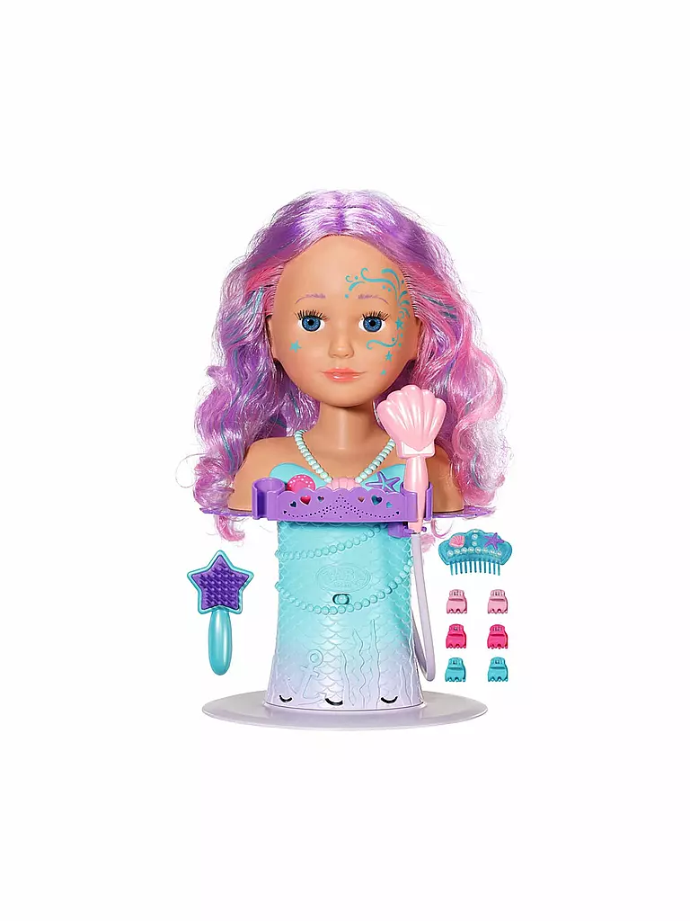 ZAPF CREATION BABY born Sister Styling Head Meerjungfrau rosa